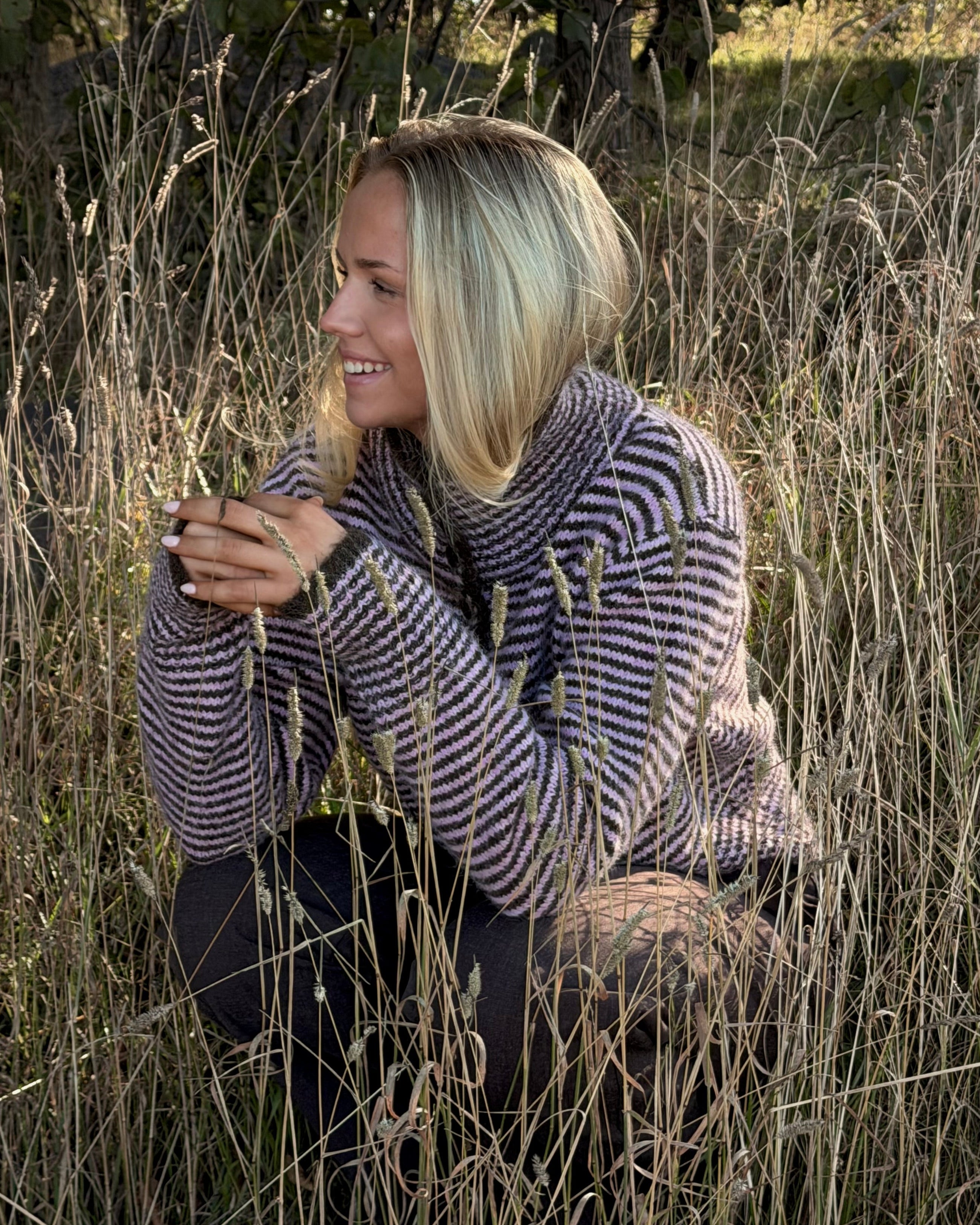 PCVENA CARDIGAN - Roseate Spoonbill
